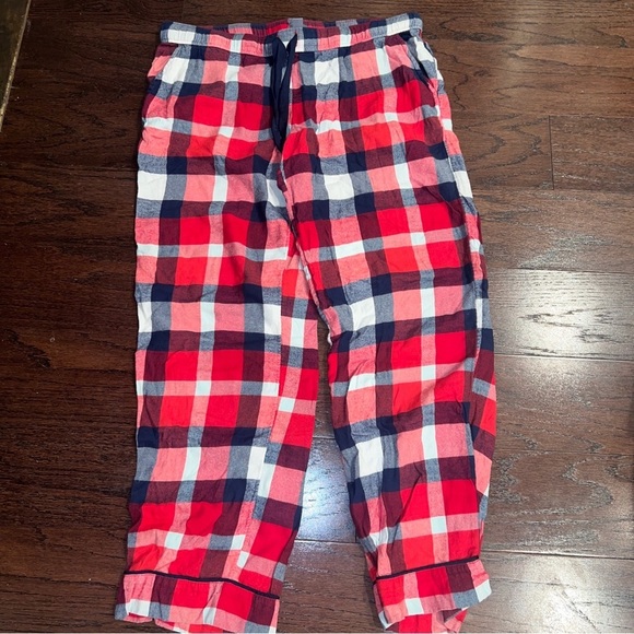 aerie Other - AERIE Women’s Red Plaid Drawstring Pajama Bottoms Size L